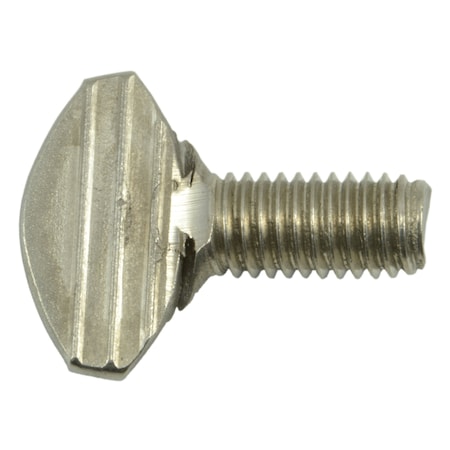 Midwest Fastener Thumb Screw, M1.25 Thread Size, Stainless Steel, 16 mm Lg, 6 PK 34453
